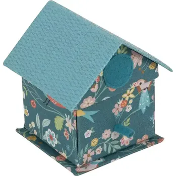 Příslušenství k šicímu stroji Rozkládací šitíčko ve viktoriánském stylu - Ptačí budka (Hexagonal Victorian Sewing Kit Bird Aviary)