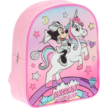 Dětský batoh Difuzed Dívčí batoh MINNIE UNICORN s duhou růžový 30 cm