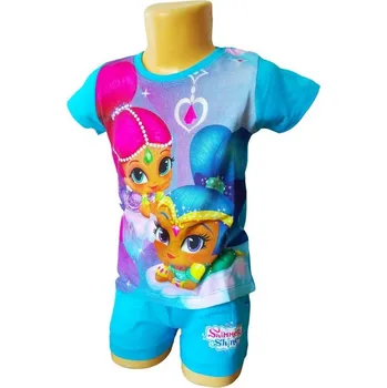 Setino Dívčí letní set TŘPYTKA A SVĚTLA s šortkami Barva: Modrá, Velikost: 110