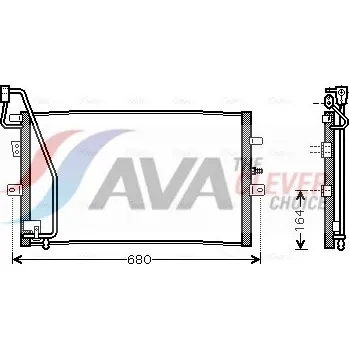 Výparník klimatizace Kondenzátor, klimatizace AVA Benelux SB5056