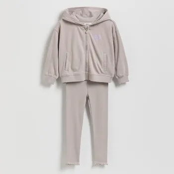 Dívčí mikina Reserved - Bavlněná sada - světle šedá - 327FA-09X - 327FA-09X-110