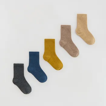 Reserved - Ponožky z bavlny 5 ks - béžová - 757GQ-80M - 757GQ-80M-K19