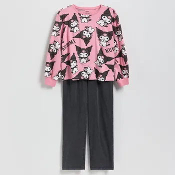 Dětská móda Reserved - Dvoudílné pyžamo Kuromi - černý - 214GE-99X - 214GE-99X-U13