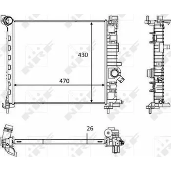 Chladič motoru Chladič, chlazení motoru NRF 58473