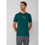 s.Oliver pánské triko s nápisem tmavě zelené Velikost: 3XL