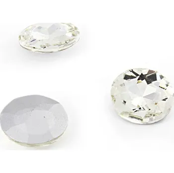 Materiál na výrobu šperku Rivoli Čirý Krystal 27mm - 4Ks - Čirá / 4Ks