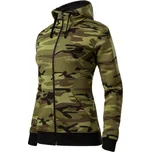 Mikina Camo Zipper dámská CZ green camo XL