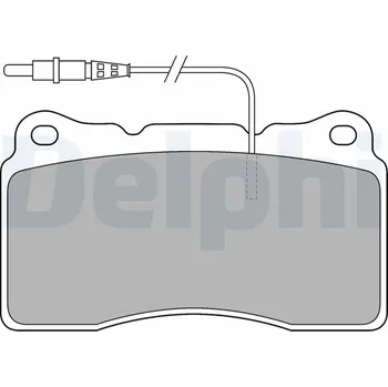 Auto-moto Sada brzdových destiček, kotoučová brzda DELPHI LP1516