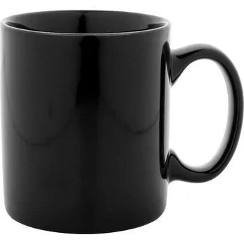 Barevný keramický hrnek Kolomu - Černá