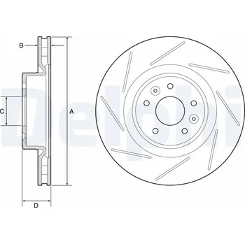 Brzdový kotouč Brzdový kotouč DELPHI BG9224C