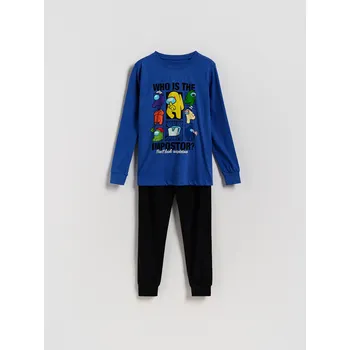 Chlapecké spodní prádlo Reserved - Pyžamo Among Us - modrá - 582GC-55X - 582GC-55X-U98