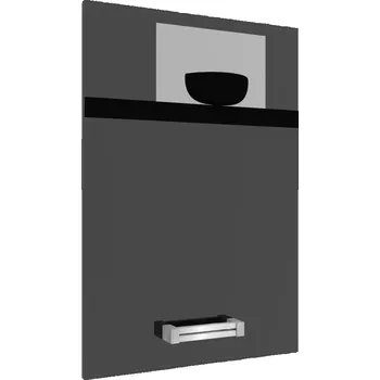 Kuchyňská skříňka Kuchyňská skříňka Belini horní 40 cm černý lesk INF SG40/1/WT/B/0/D