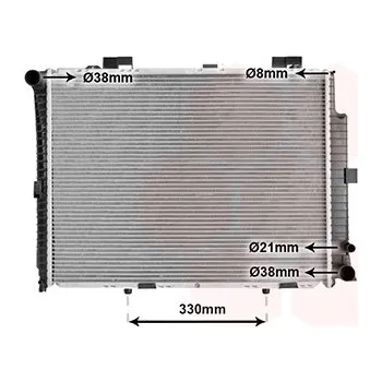 Autodíl Chladič, chlazení motoru VAN WEZEL 30002208