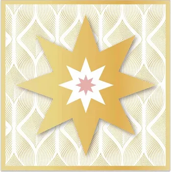 Přání 3D s obálkou 8x8 cm Artebene Stars