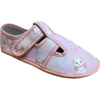 Dívčí bačkory KTR Přezůvky Raweks Cat kočka růžové Velikost: 25