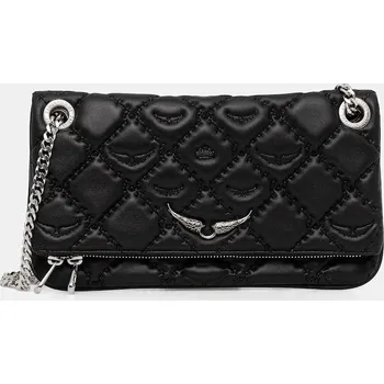 Kabelka Kožená kabelka ZADIG&VOLTAIRE černá barva, LWBA04053 99X, vel. ONE SIZE