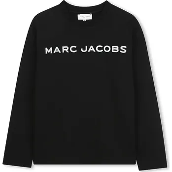 Dětské bavlněné tričko s dlouhým rukávem Marc Jacobs W60619.114.150 černá 99X, vel. 150
