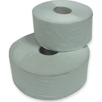 Toaletní papír Papír toaletní JUMBO Ø 190 mm, 1-vrstvý, recyklovaný, šedý/ 6 ks