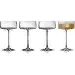 LYNGBY GLAS ZERO 4 ks 260 ml - sklenice coupe na šampaňské z křišťálového skla
