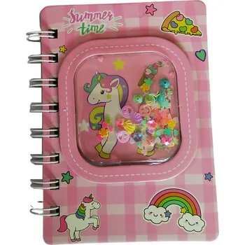 wiky Notes UNICORN - JEDNOROŽEC s glitry 60 stran Barva: Růžová