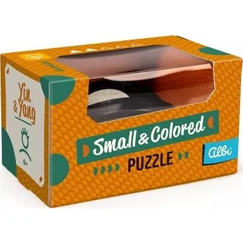 Hlavolam ALBI Malý barevný dřevěný hlavolam - Yin a Yang