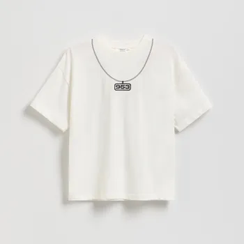 Dětská móda Reserved - Tričko s potiskem - bílá - 923HR-00X - 923HR-00X-140