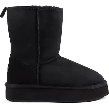 Dívčí sněhule Semišové sněhule Emu Australia Stinger Lo Flatform černá barva, W13190 W13190.BLAK 99X, EUR 41