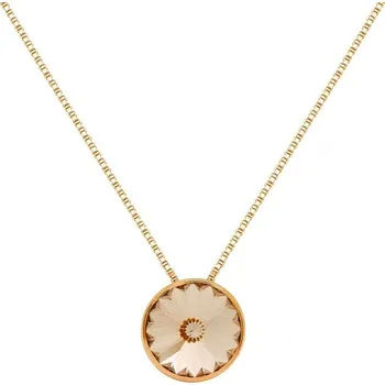 Řetízek Stříbrný zlacený řetízek s přívěskem Victoria Cruz A3039-02DG