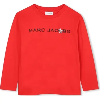 Chlapecké tričko Dětské bavlněné tričko s dlouhým rukávem Marc Jacobs W60587.94.108 červená 33X, vel. 102