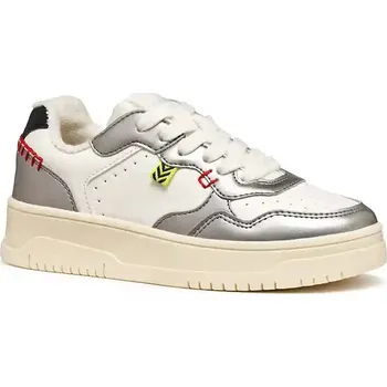 Dívčí obuv Dětské kožené tenisky Geox LESTRELLA stříbrná barva, J56NLC.054AJ J56NLC.054AJ.31.35 SLV, EUR 31