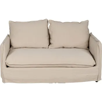 Pohovka Krémová lněná pohovka 160 cm – Ixia ID_1766740