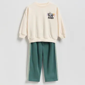 Chlapecká mikina Reserved - Bavlněná sada - petrolejová - 126FI-67X - 126FI-67X-98