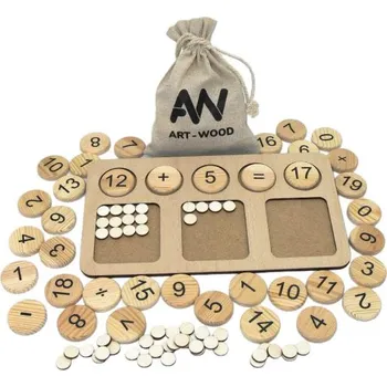 Dřevěná hračka art-wood.cz Matematická pomůcka