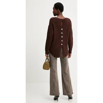 Dámský svetr Vlněný svetr Answear.LAB 2521.FH hnědá 89X, vel. S/M