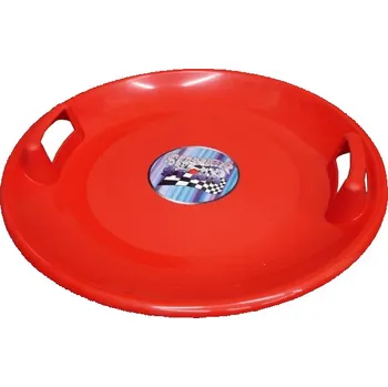 Boby Superstar sáňkovací plastový talíř - červený 25/26