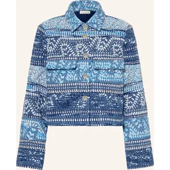 Dámský kabát Sem Per Lei Dámská Bunda Hranatého Střihu Z Tvídu S Třpytivou...