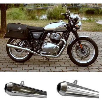 Koncovka výfuku Mistral Mistral RE Cont. GT650 / Interc. 650 (E4) FLAT konické koncovky inox, leštěné Leštěné