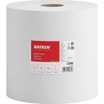 Papírový ručník Katrin ručník v roli M2, 2-vrstvý bělený, návin 150 m