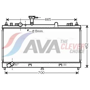 Chladič motoru Chladič, chlazení motoru AVA Benelux MZ2224