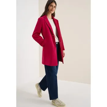 Dámský kabát Kabát Cecil s klopami 101274 s imitací vlny Velikost: M
