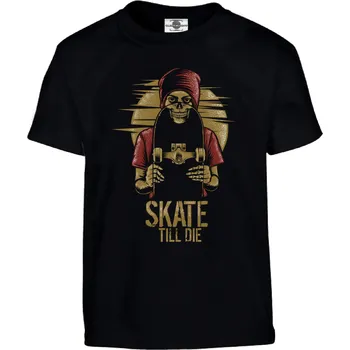 Pánské tričko Tričko Skate Till Die Druh: Dětské, Barva: Černá, Velikost: 110-XS