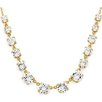 Náhrdelník Stříbrný zlacený náhrdelník Victoria Cruz A3358-07DG