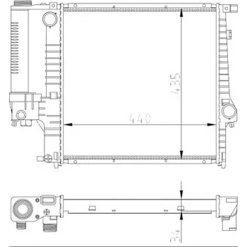 Chladič motoru Chladič, chlazení motoru NRF 53849A