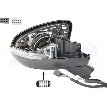 Auto zrcátko Vnější zpětné zrcátko VAN WEZEL 2946860