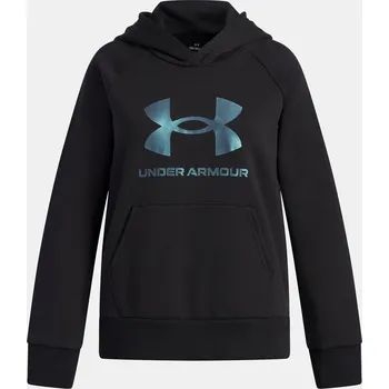 Dívčí mikina Dívčí mikina Under Armour UA Rival Flc Shimmer Hdy-BLK - Holky Under Armour černá 3395876