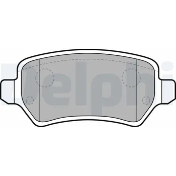 Brzdová destička Sada brzdových destiček, kotoučová brzda DELPHI LP1681