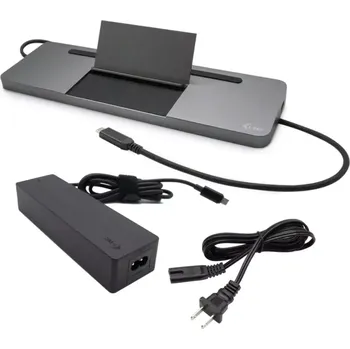 i-tec USB-C Metal Ergonomic 4K 3x Display Docking Station, PD 85W + i-tec Universal Charger 100W