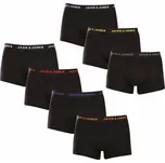 Jack and Jones 7PACK pánské boxerky černé (12165587) XL