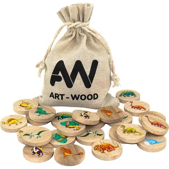 Pexeso art-wood.cz Dřevěné pexeso 24 ks - dinosauři