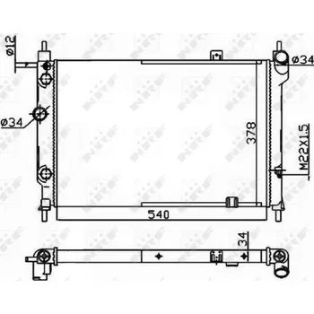 Chladič motoru Chladič, chlazení motoru NRF 514647